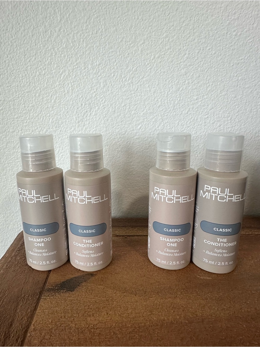 Paul Mitchell Classic Shampoo One & The Conditioner Set in Beige Taupe lot of 4